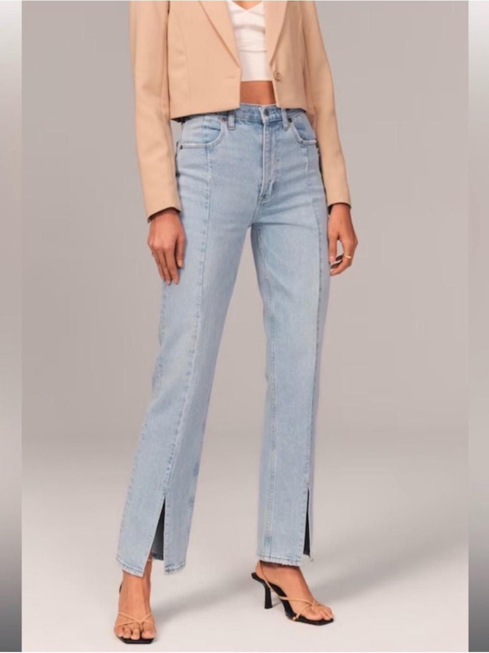 Abercrombie & Fitch The Skinny High Rise Jeans with Front Slit 27/4L